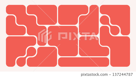 Trendy Bento Grid Vector Template With Right Angles And Brick-Style Panels. Geometric Brutal Shapes In Different Sizes For Web Layouts And Modern Web Design, Social Media And Collages Trendy Bento Grid Vector Template With Right Angles And Brick-Style Panels. Geometric Brutal Shapes In Different Sizes For Web Layouts And Modern Web Design, Social Media And Collages 137244787
