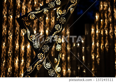 群馬縣拓海村熊野神社的竹燈籠 137245511