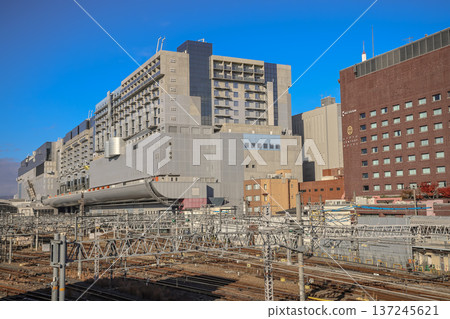 Nov 29 2025 Modern Kyoto Station Building with Glass Facade Nov 29 2025 Modern Kyoto Station Building with Glass Facade 137245621