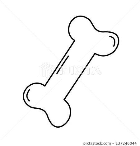 bone dog toy outline bone dog toy outline 137246044
