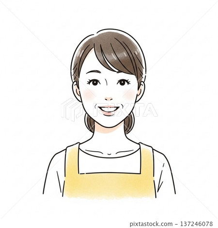 Illustration of a nursery teacher Illustration of a nursery teacher 137246078