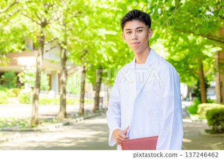 Male medical student Male medical student 137246462