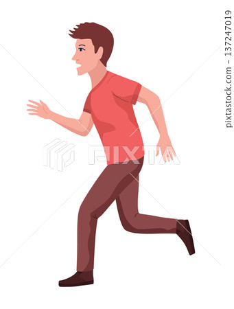 Pupils evacuation from school building flat color vector illustration. Students and staff emergency leaving. Kids follows escape route 2D cartoon characters with educational facility Pupils evacuation from school building flat color vector illustration. Students and staff emergency leaving. Kids follows escape route 2D cartoon characters with educational facility 137247019