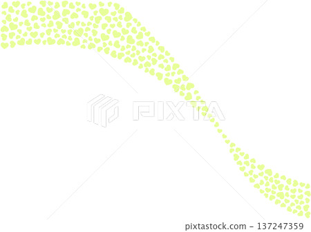 心形圖案背景黃綠色純色心形 心形圖案背景黃綠色純色心形 137247359