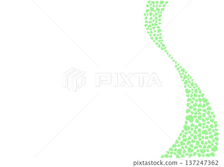 Heart pattern background Green monochrome Heart Heart pattern background Green monochrome Heart 137247362