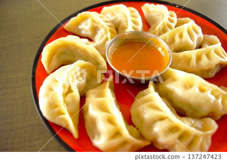 Nepalese-style dumplings, Momo, 3 Nepalese-style dumplings, Momo, 3 137247423
