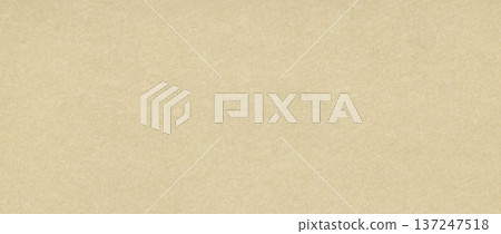 Beige grunge paper background. Vintage canvas with gold speckles. Ecru rectangle cardboard. Creamy textured sheet 137247518