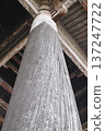 Through pillars in temple and shrine architecture 137247722
