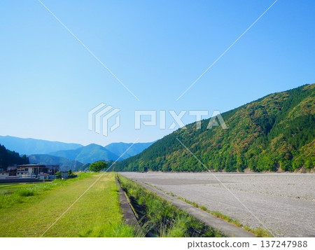 和歌山縣熊野本宮大社舊址大湯原景色,7 和歌山縣熊野本宮大社舊址大湯原景色,7 137247988