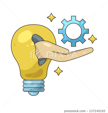 Illustration of Idea setting Illustration of Idea setting 137248185