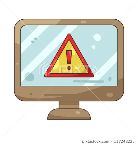 Illustration of Computer error 137248223