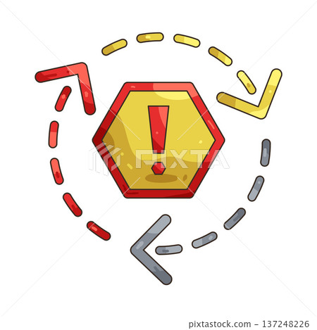 Illustration of Warning sign 137248226