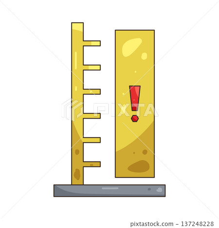 Illustration of Depth warning 137248228