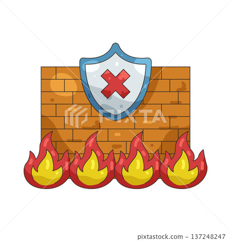 Illustration of firewall  137248247