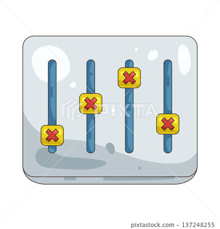 Illustration of Blocked slider Illustration of Blocked slider 137248255