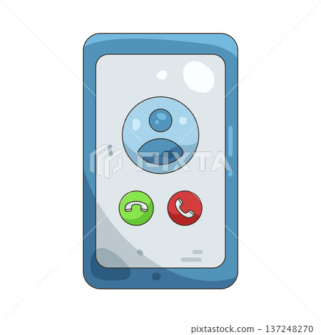 Illustration of Mobile call Illustration of Mobile call 137248270