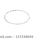 手繪的簡單對話框虛線圓圈 137248649