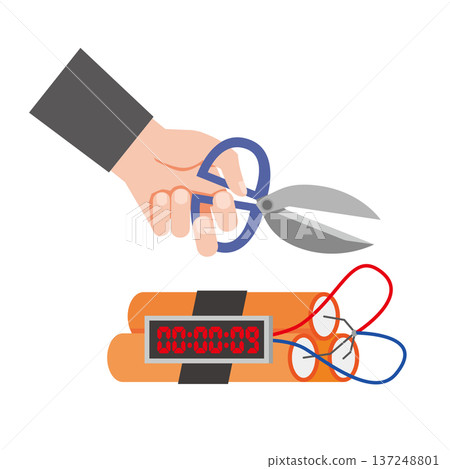 雙手正在拆除炸彈 137248801