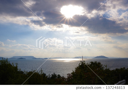 天空和雲彩和大海 137248813