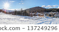 Winter panorama of Seefeld village at sunset in in the Tyrolean Alps, Austria 137249296