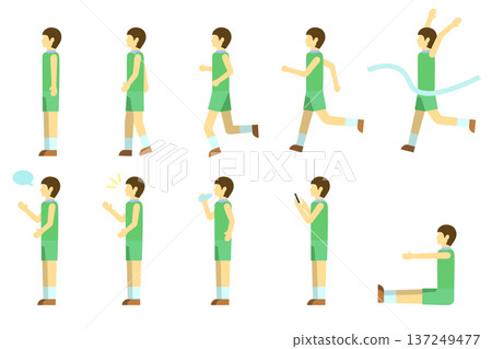 跑者圖示集 - 男性 137249477