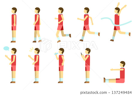 跑者圖示集 - 男性 137249484
