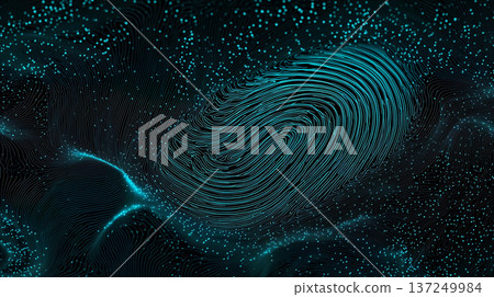 指紋生物辨識認證網路安全背景 137249984