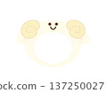 Sheep face frame illustration | Cute animal photo frame | Sheep 137250027