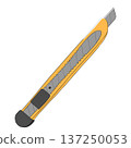 Simple illustration of a cutter knife 137250053
