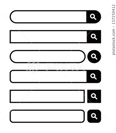 Search bar illustration set Search bar illustration set 137250412