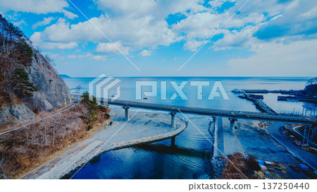 Beautiful scenery of Iwate's Sanriku Coast Beautiful scenery of Iwate's Sanriku Coast 137250440