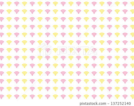 黃桃無線電波背景素材 黃桃無線電波背景素材 137252140