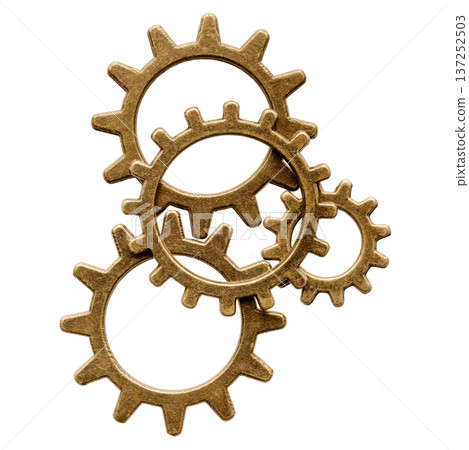 Group of bronze cogwheels Group of bronze cogwheels 137252503