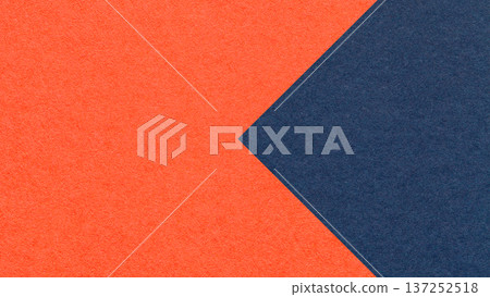 Textured bright orange paper background with dark blue arrow, macro. Template with copy space for banner, presentation Textured bright orange paper background with dark blue arrow, macro. Template with copy space for banner, presentation 137252518