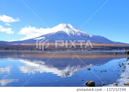 山中湖長池水上樂園的富士山 山中湖長池水上樂園的富士山 137252598
