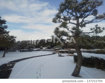 伊納格海濱公園的雪景 伊納格海濱公園的雪景 137252704