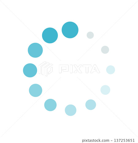 極簡藍色圓形載入指示器向量圖(透明背景,使用者介面部分) 極簡藍色圓形載入指示器向量圖(透明背景,使用者介面部分) 137253651