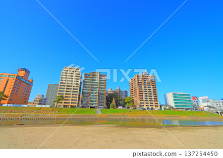 Scenery around Otogawa River, Okazaki City, Aichi Prefecture Scenery around Otogawa River, Okazaki City, Aichi Prefecture 137254450