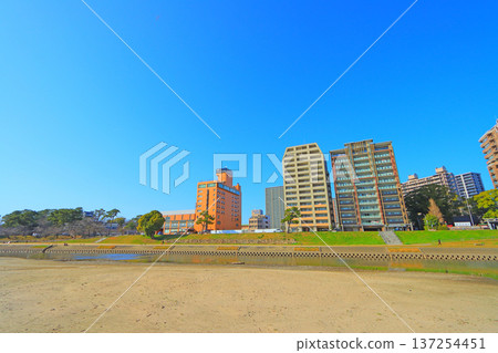 Scenery around Otogawa River, Okazaki City, Aichi Prefecture Scenery around Otogawa River, Okazaki City, Aichi Prefecture 137254451