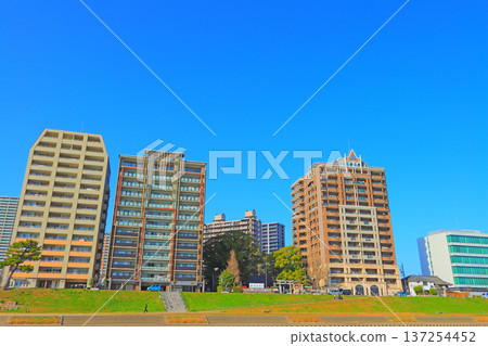 Scenery around Otogawa River, Okazaki City, Aichi Prefecture Scenery around Otogawa River, Okazaki City, Aichi Prefecture 137254452