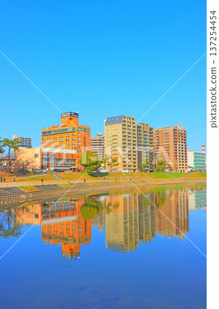 Scenery around Otogawa River, Okazaki City, Aichi Prefecture Scenery around Otogawa River, Okazaki City, Aichi Prefecture 137254454