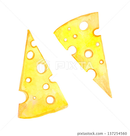 Two slices of hard cheese for pizza Two slices of hard cheese for pizza 137254560