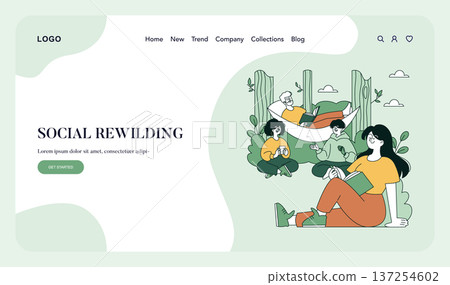 Vector illustration of people enjoying a relaxing social gathering in nature. Individuals are reading and talking, conveying a sense of leisure, community, and connection. Vector illustration of people enjoying a relaxing social gathering in nature. Individuals are reading and talking, conveying a sense of leisure, community, and connection. 137254602