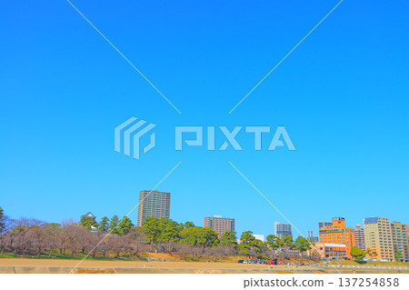 Scenery around Okazaki Castle, Okazaki City, Aichi Prefecture Scenery around Okazaki Castle, Okazaki City, Aichi Prefecture 137254858
