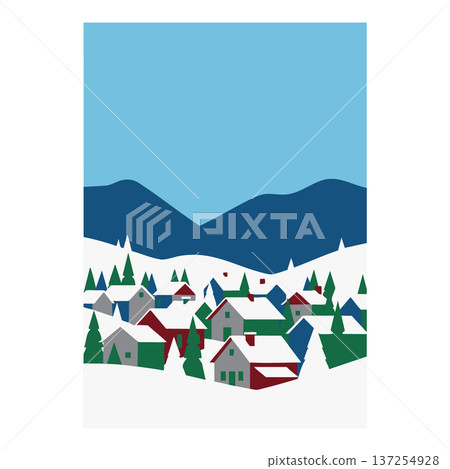 mountain landscape with snow mountain 137254928