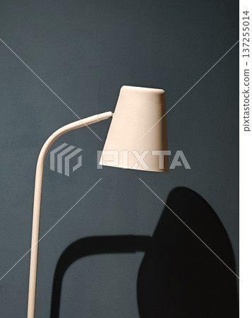 Minimalist Floor Lamp and Shadow Silhouette on Teal Wall Minimalist Floor Lamp and Shadow Silhouette on Teal Wall 137255014
