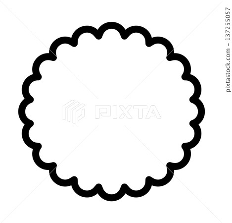 蓬鬆的圓形線條框架材料 蓬鬆的圓形線條框架材料 137255057