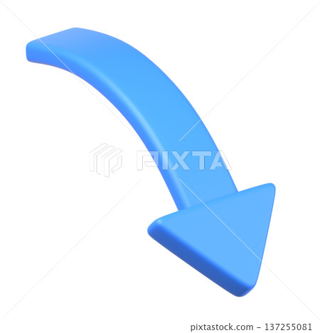 3D向下箭頭圖標 3D向下箭頭圖標 137255081