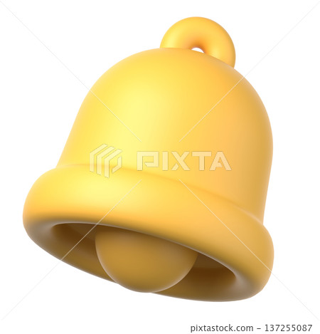 3D鈴鐺通知圖標 3D鈴鐺通知圖標 137255087