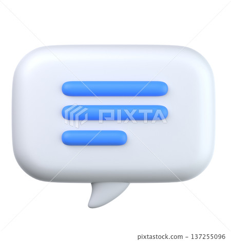 3D chat bubble icons 137255096